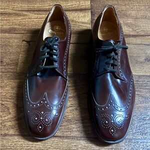 Church's “Custom Grade” ~ Men’s 11 1/2 ~ Brogue Derby Leather Brown Shoes ~ New